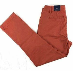 NWT Lands End Women's Wide Leg Chino Pants Pink Blossom 14  33/34W $55 BB10